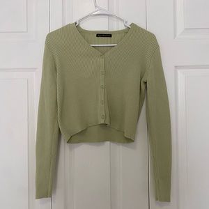 Brandy Melville Sweater, Cardigan, Light Green